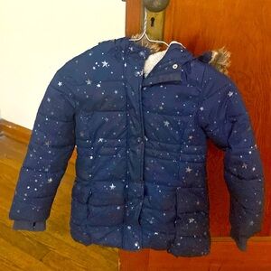 Girl’s gently used Member Mark puffer coat size 6